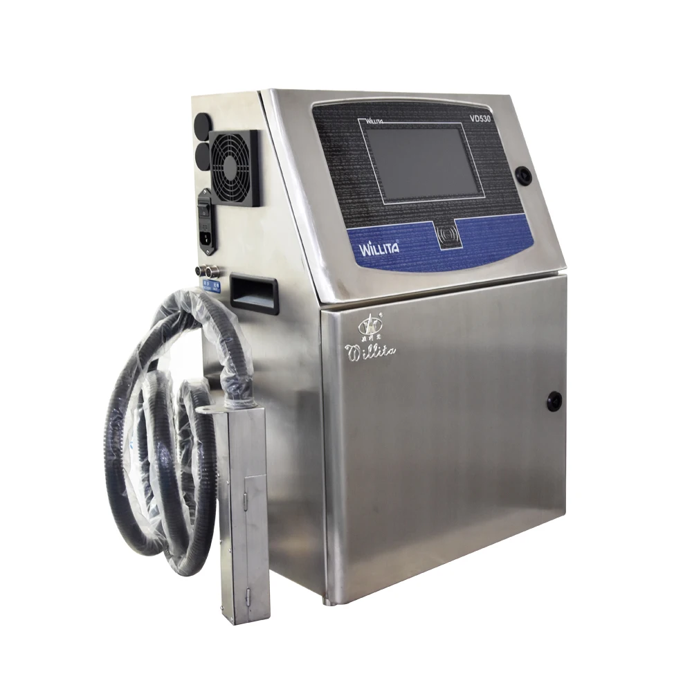 Willita Small Character Industrial Inkjet Printer Machine CIJ Manufacturer Solvent Ink Date Batch Coding