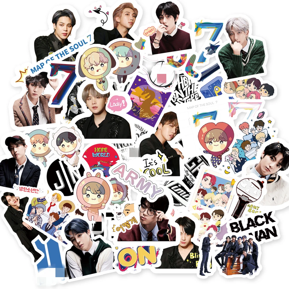  Оптовая продажа Kpop Bangtan Boys черный розовый дважды EXO Got7 Seventeen TXT Stray Kids NCT с динамиттом как вам нравится наклейки для