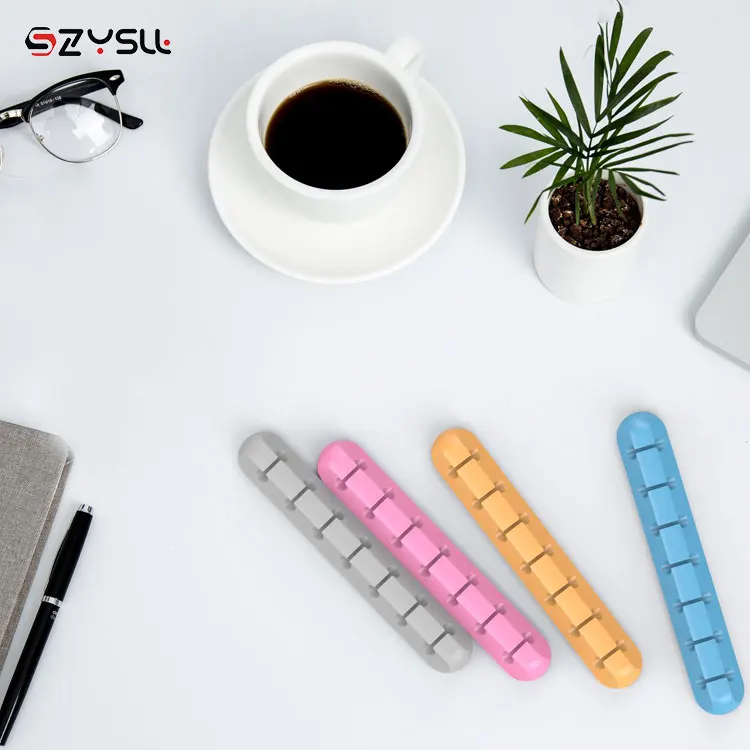 Auto Flexible Silicone Cable Holder Usb Cable Organizer Manager