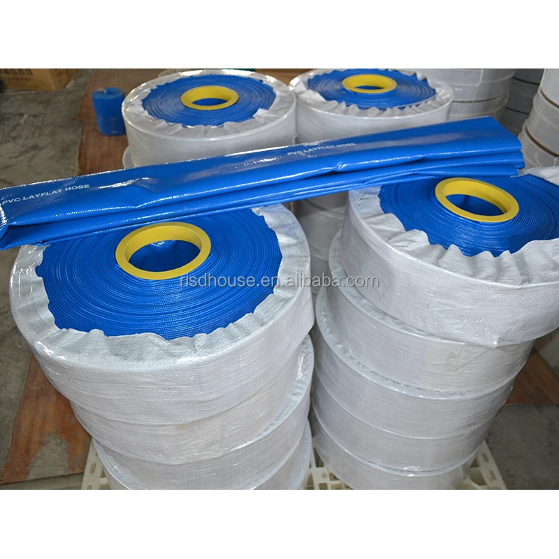 Risd High Quality 4 Inch Soft Irrigation Saving Pvc Layflat Fire Water Hoses Made In China