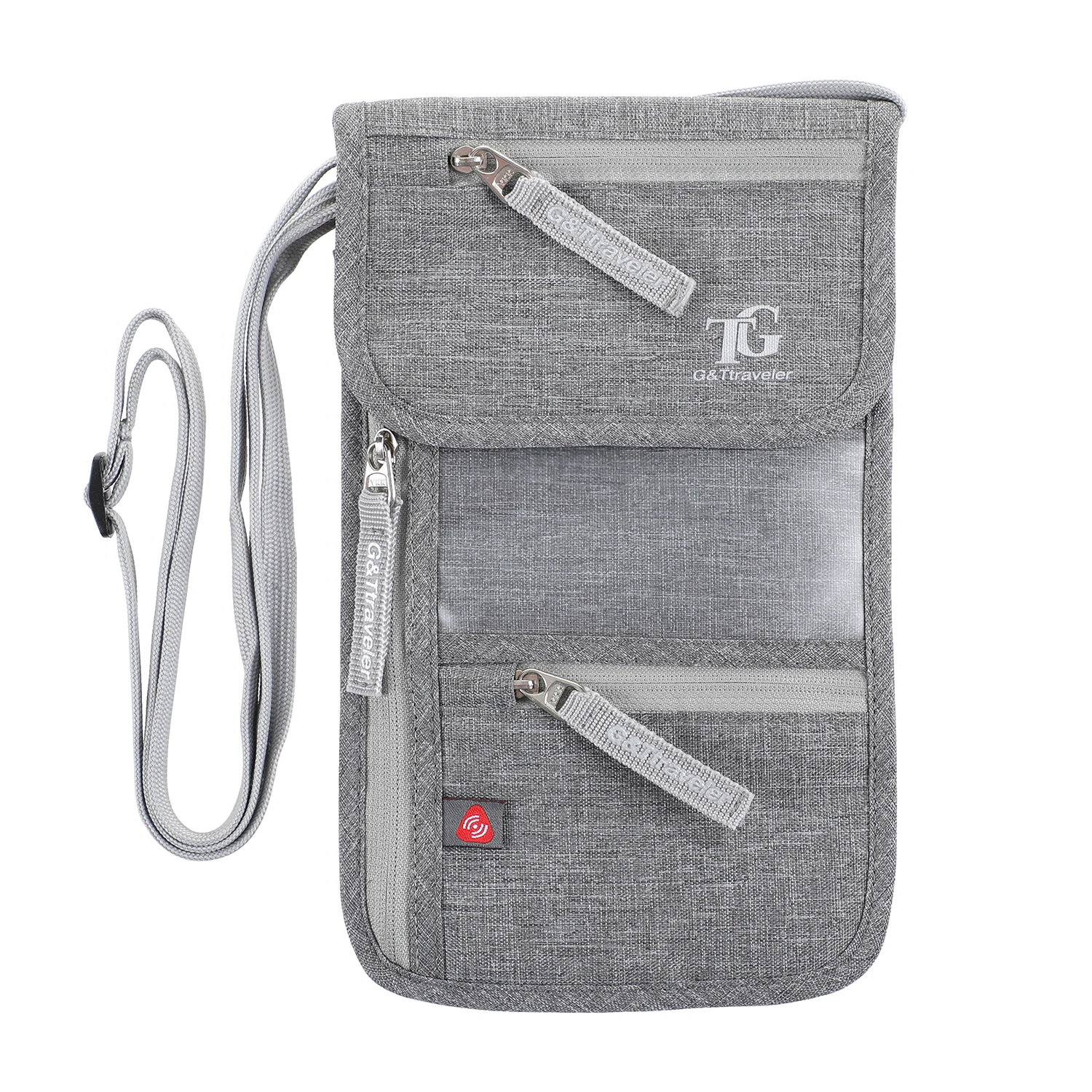 Silim RFID Blocking Travel Passport Wallet Neck Pouch Case with Coin Pocket for Men Women