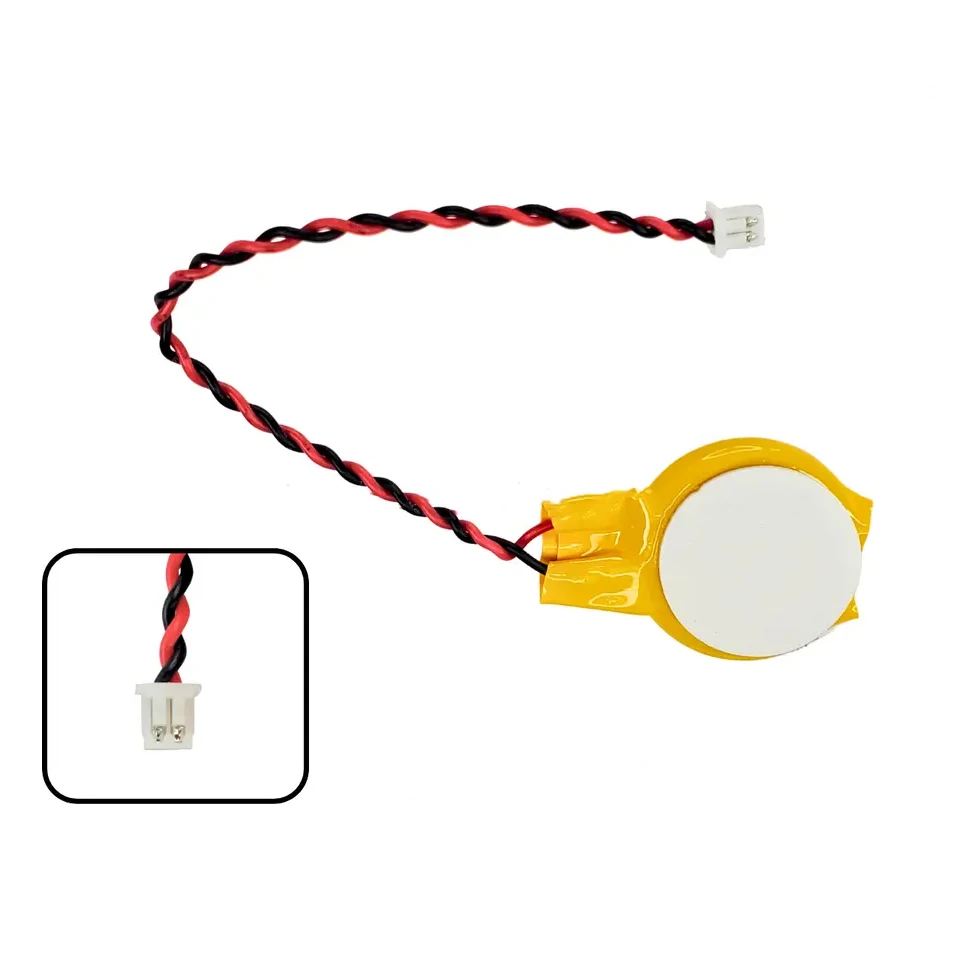 Cmos Battery BR2032 ML2032 LIR2032 3V 210mAh Lithium Button Cell CR2032 for POS Machine VX675 VX670 with wire connector