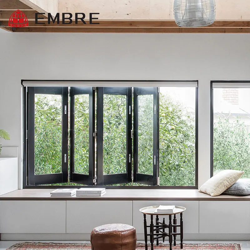 EMBRE brand folding windows for the balcony contemporary aluminium folding window