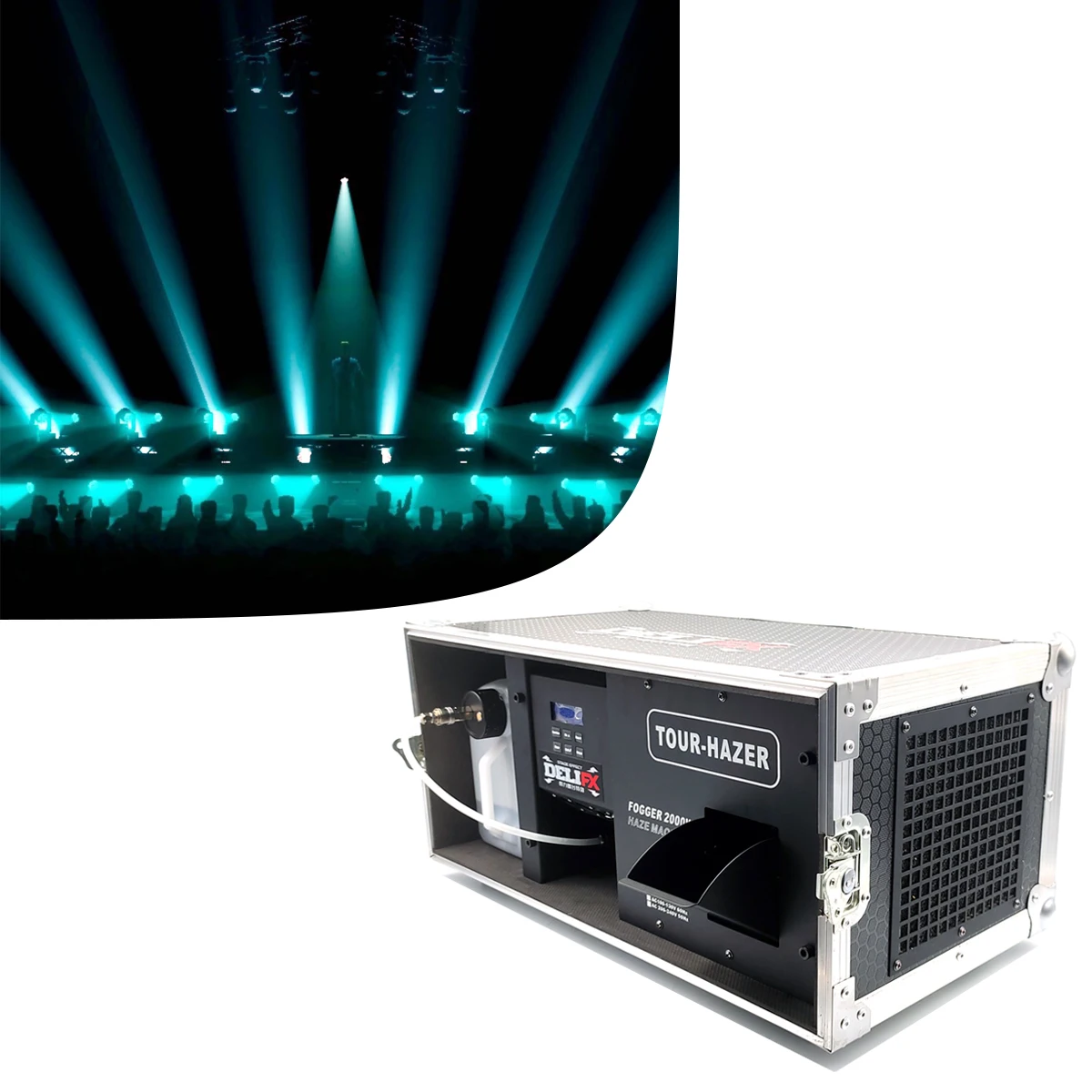 Directional Nozzle Dmx Control With Flight Case Hazer Fan Speed Controlled Fog Machine Hazer for Amazing Show Corporate Event