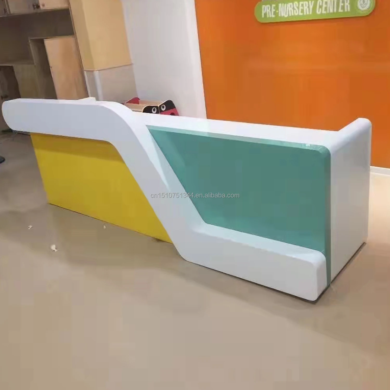 Front Desk Modern Luxury Design Office Furniture salon bar training center office building hall center Counter Reception desk