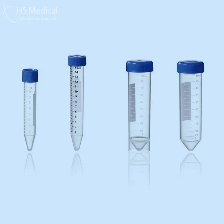 hs medical 50ml Conical Bottom Pp Material Centrifuge Tube