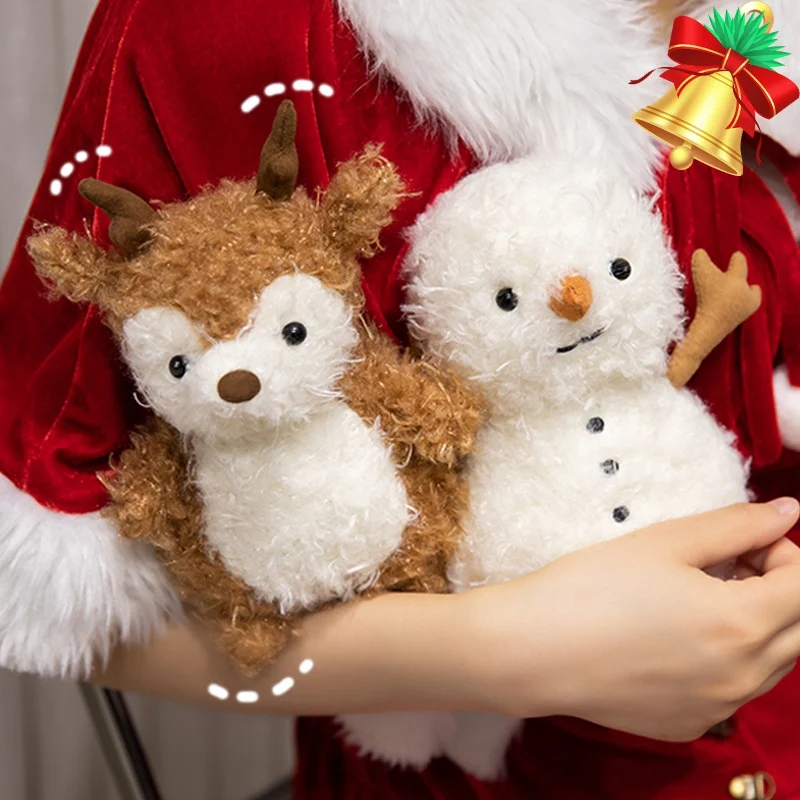 Christmas Plush Dolls Customizable Soft Baby Figures and Designs for Adults Embroidered Logo Comforter Fun Functionalities