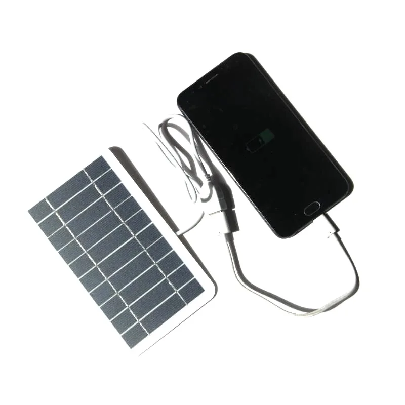 2W 5V Solar Charging Panel Solar Outdoor Mobile Phone Portable Solar Panel Charger