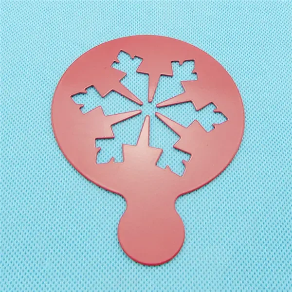 Support for custom Coffee Decorating Stencils Stainless Steel Coffee Art Stencils Barista Template Printing Molds Stencils