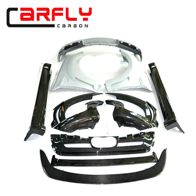 Fiber Glass Bumper Carbon Fiber Wide Body kit For X6 E71 HM style