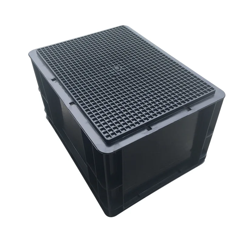 ESD Plastic Box ESD Container Black Antistatic Containers Electronics Tool Box