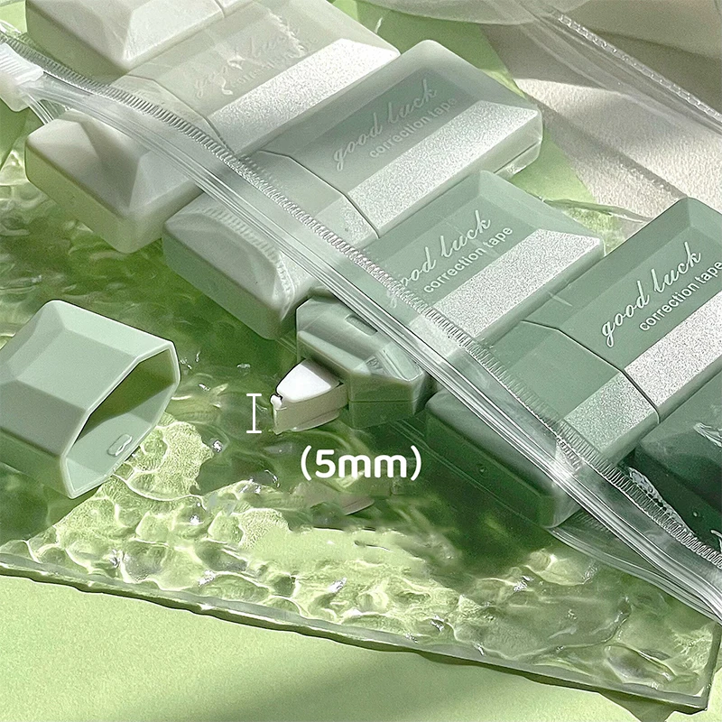 Compact Portable Card-Type Colored Correction Tape with Student Stationery for Office Use