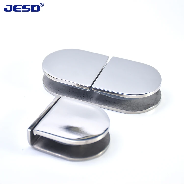 Factory Hot Sale Glass Door Accessories Modern Both Side Glass to Glass Fixing Clip Frameless