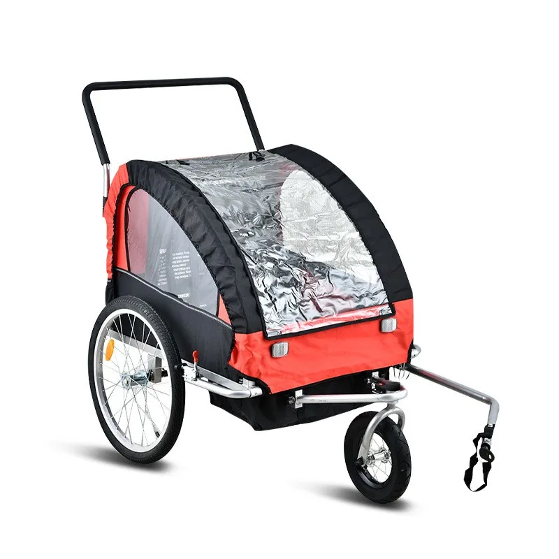 360 Swivel Wheel baby bike trailer 2-in-1 stroller Cart Bicycle Wagon Cargo Carrier with TUV and copyright