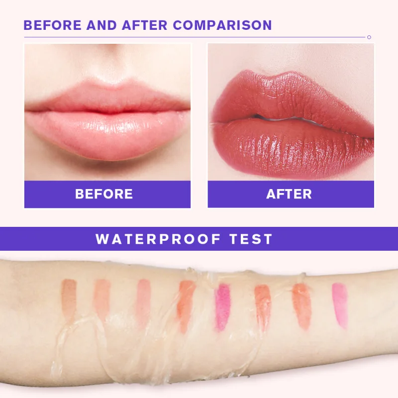 Wholesale Wow Lips 6 Color Peel Off Lipstick Waterproof Lipstick Liquid Matte Lipstick Red Long Lasting For Makeups