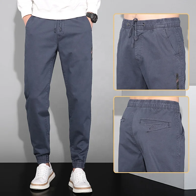 Factory Manufacturer Wholesale Blank Multi Pockets Custom Cotton Outdoor Track Pant Trouser Straight Cargo Pants Men