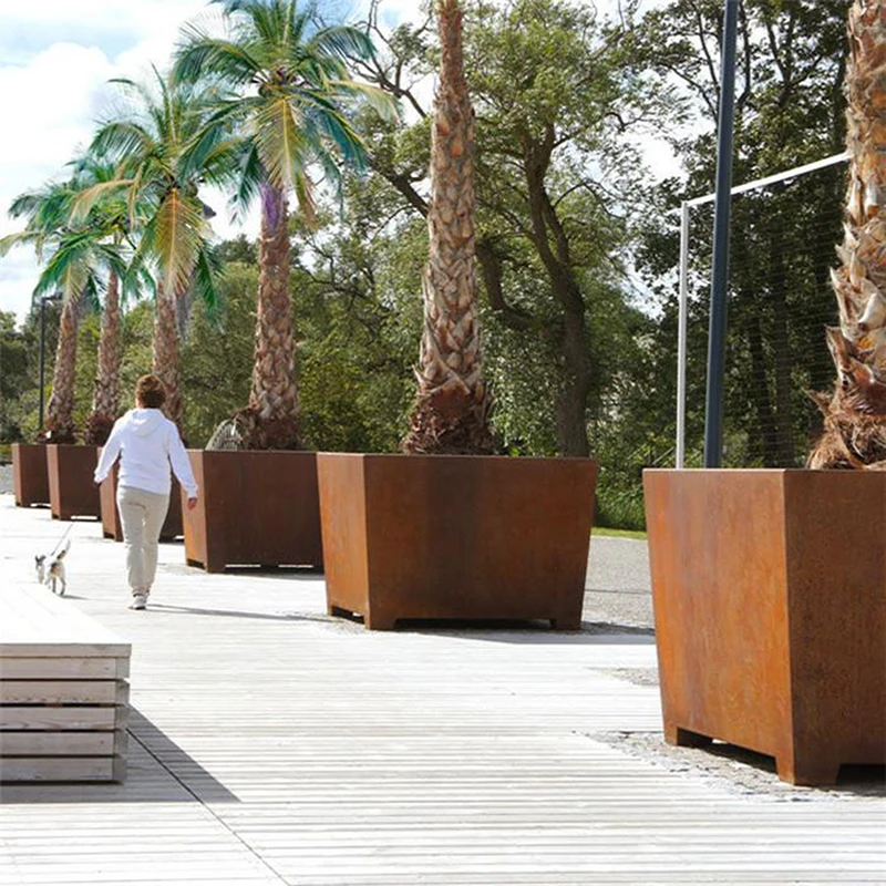 Садовые декоративные растения и семена кортеновые стальные цветочные горшки кастрюли