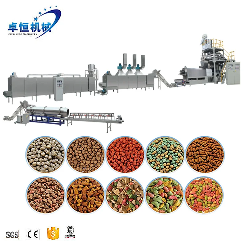 Factory Automatic High Quality Pet Food Dog Food Fish Feed Processing making Machines