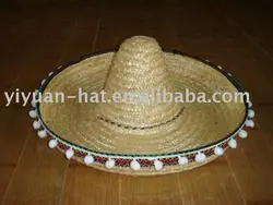 Factory Price Manufacturer Mexico Sombrero Wide Brim Straw Hat