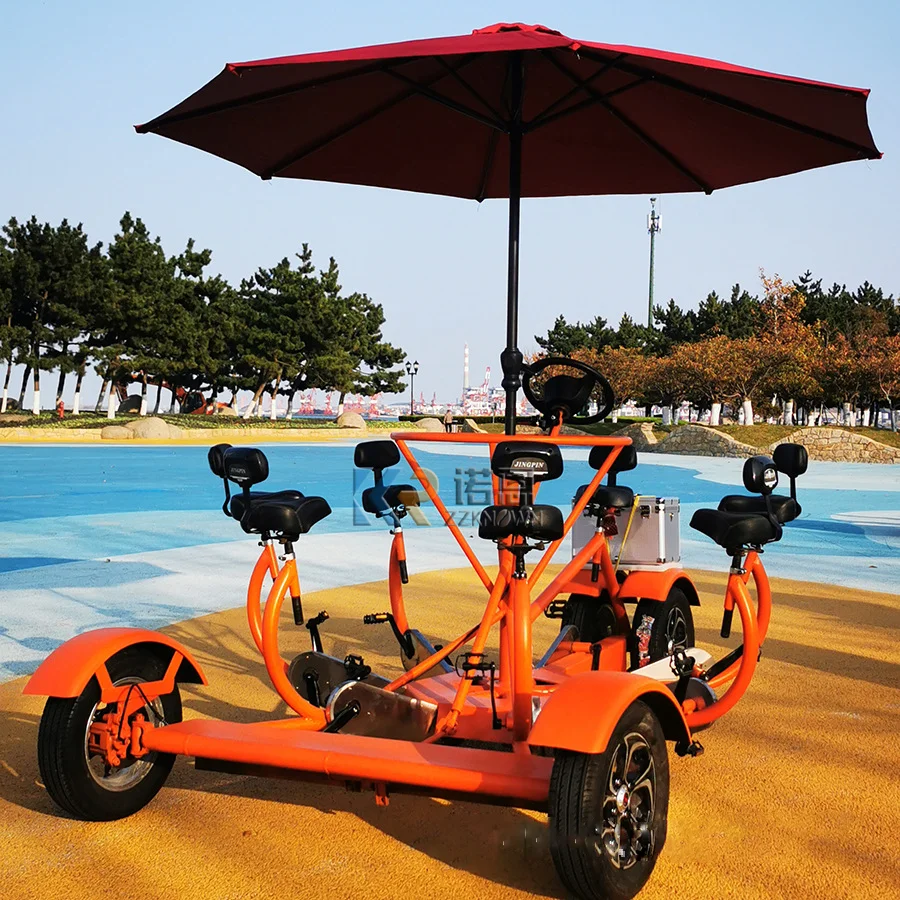 Recommend Blue Beer Bike Mobile Bar Party Bikes For Sale 7 Seater Sightseeing Car Beer Party Bicycle