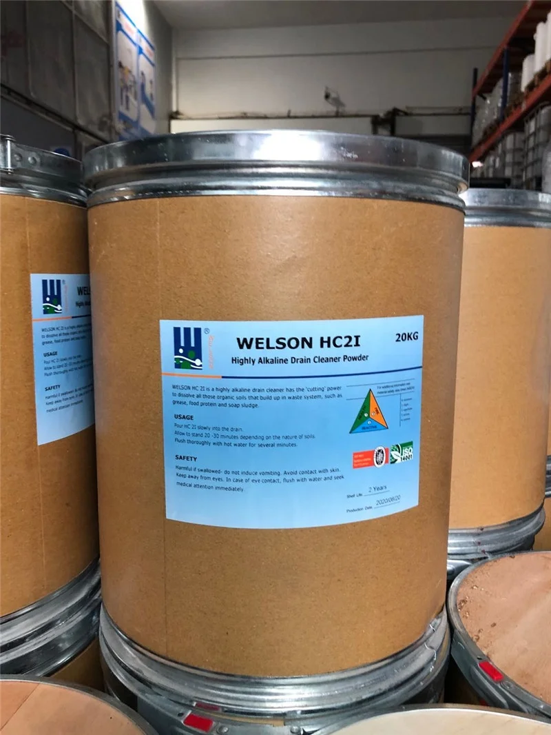 Industrial Alkaline Drain Cleaner Powder - Removes Clogs, Blockages in Washbasin, Septic Tank, Sinks, Pipes