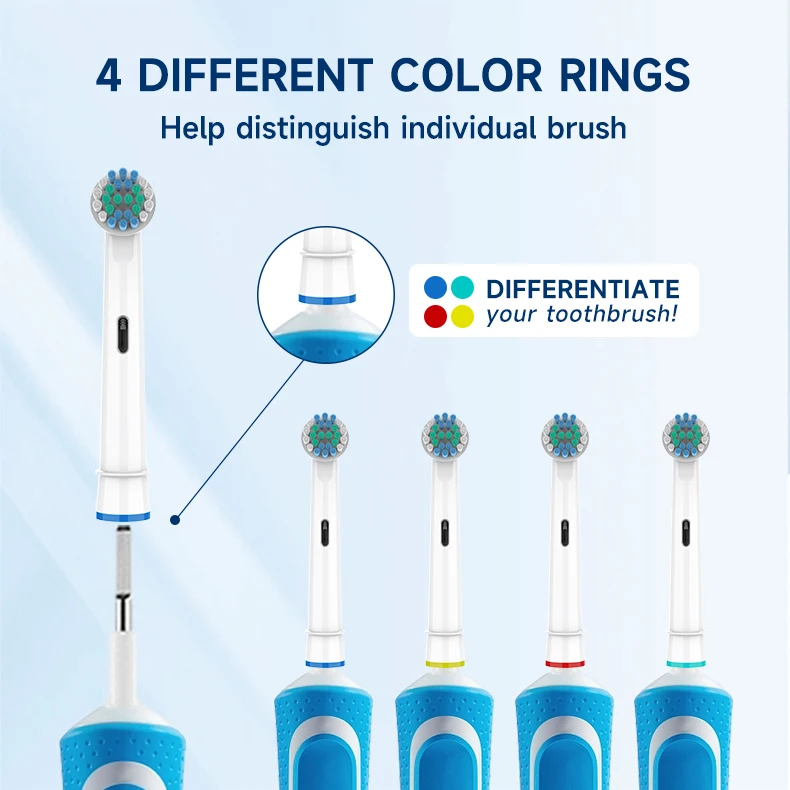 Baolijie Good Quality Dupont Soft-Bristled Electronic Toothbrush Heads EB62-T Replacement Toothbrush Head