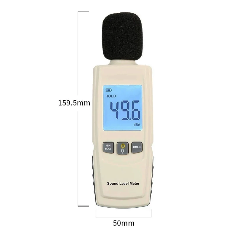 Digital dB Decibel Monitor Sound Level Meter Noise Meter 30-130dB Decibel Monitor Tester International Committee Standard