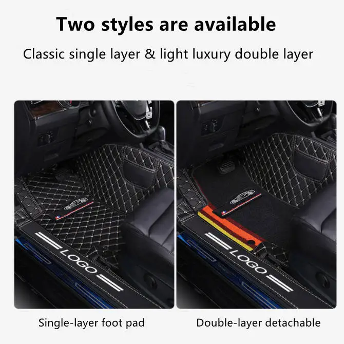 Car Floor Mats All Weather Anti-Slip Waterproof Floor Liners Car Mat Interior Accessories 4 Pieces Floor Wholesale Custom Car Ma
