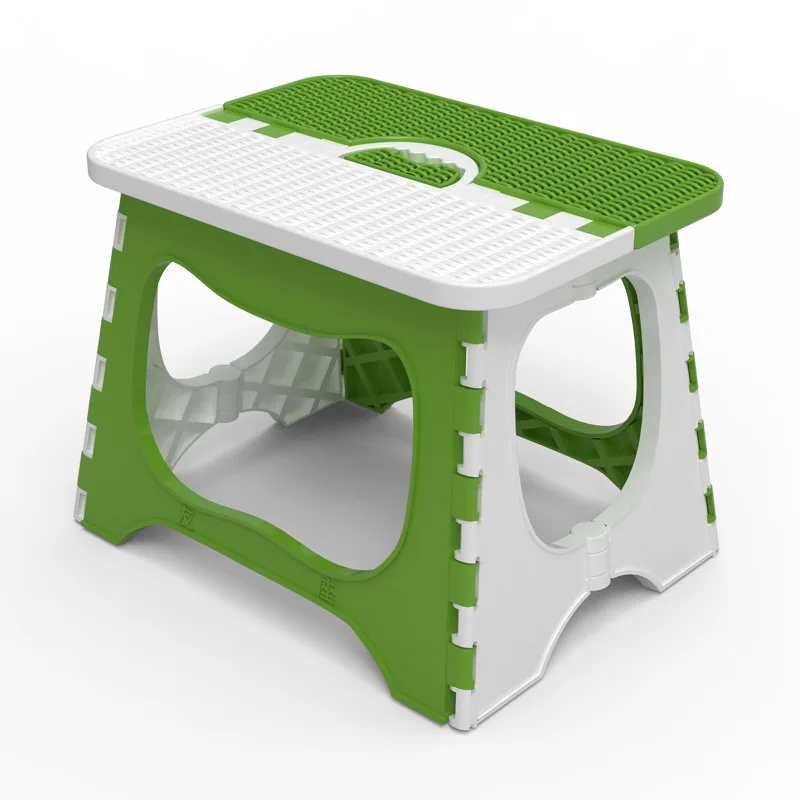 Folding Step Stool-11 Height Lightweight Plastic Stepping Stool. Foldable Step Stool for Kids