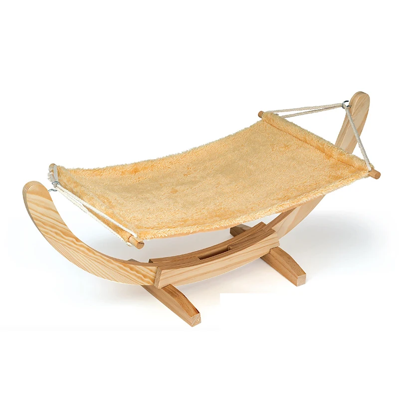 Wooden cat bed wooden hammock hanging cat cradle