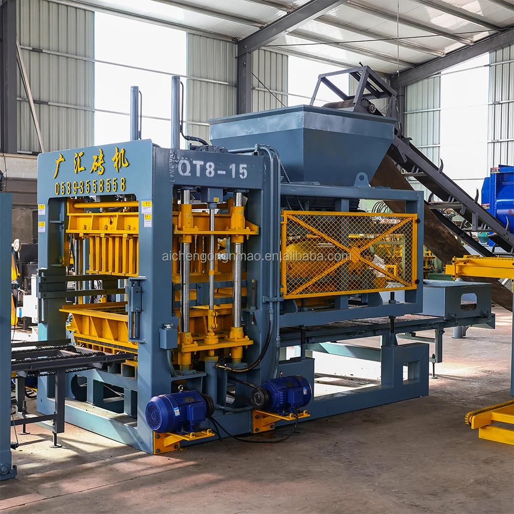 Aichen Qt8 15 послепродажный Отдел компании установка большой автоматической кирпичной машины от двери до