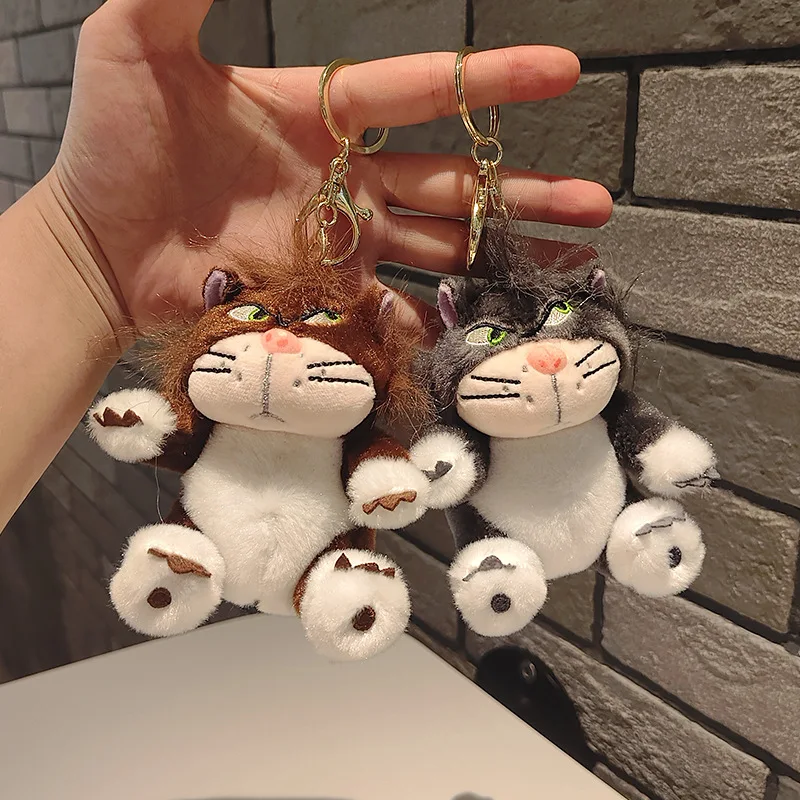 Naughty cute Lucifer keychain pendant Mary Cat doll doll funny fortune cat plush toy pendant