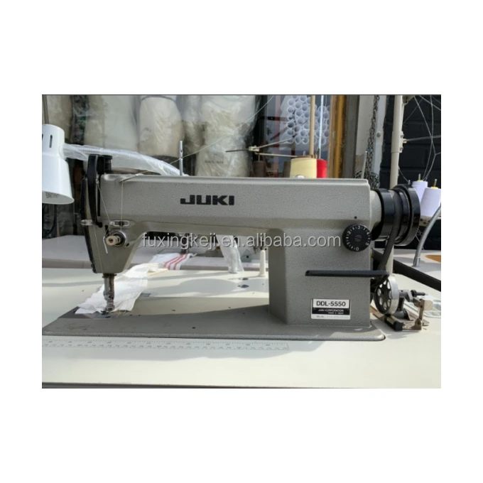JUKIs DDL-5550N 1 needle Lockstitch Machine flat bed sewing machine for heavy material sewing used industrial sewing machine