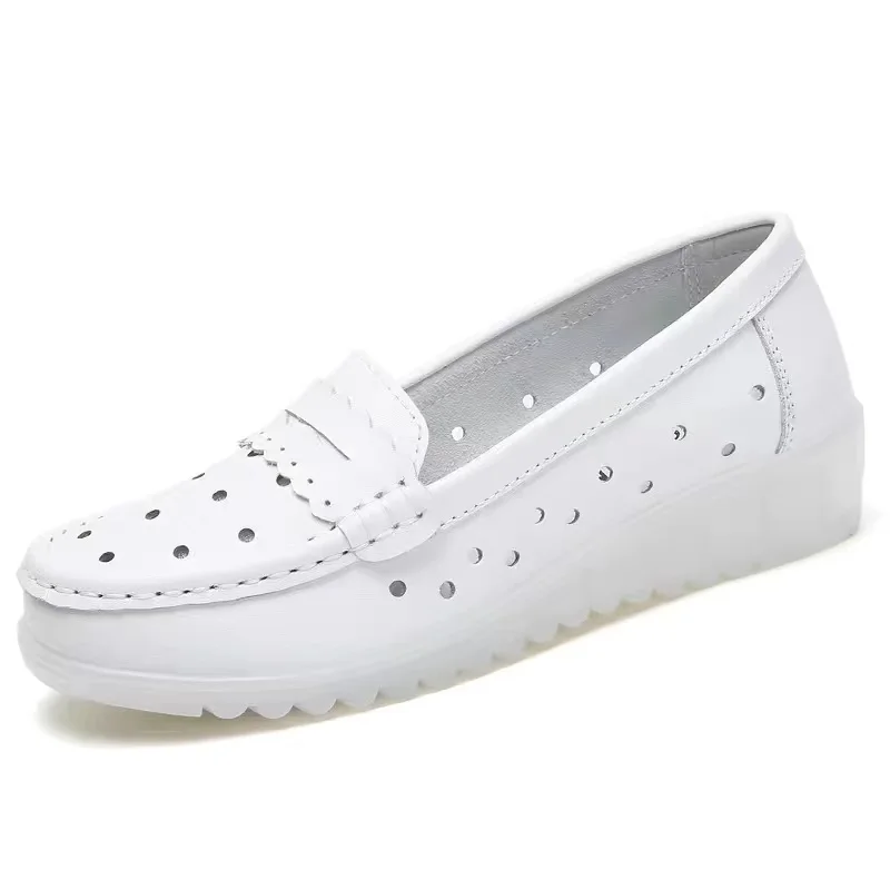 JUSTGOOD Wholesa Hospital White r Mates Nurse Shoes  Breathable Woman Women Females Nursing Shoes