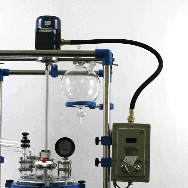 30L lab explosion-proof chemical jacketed glass reactor with good price