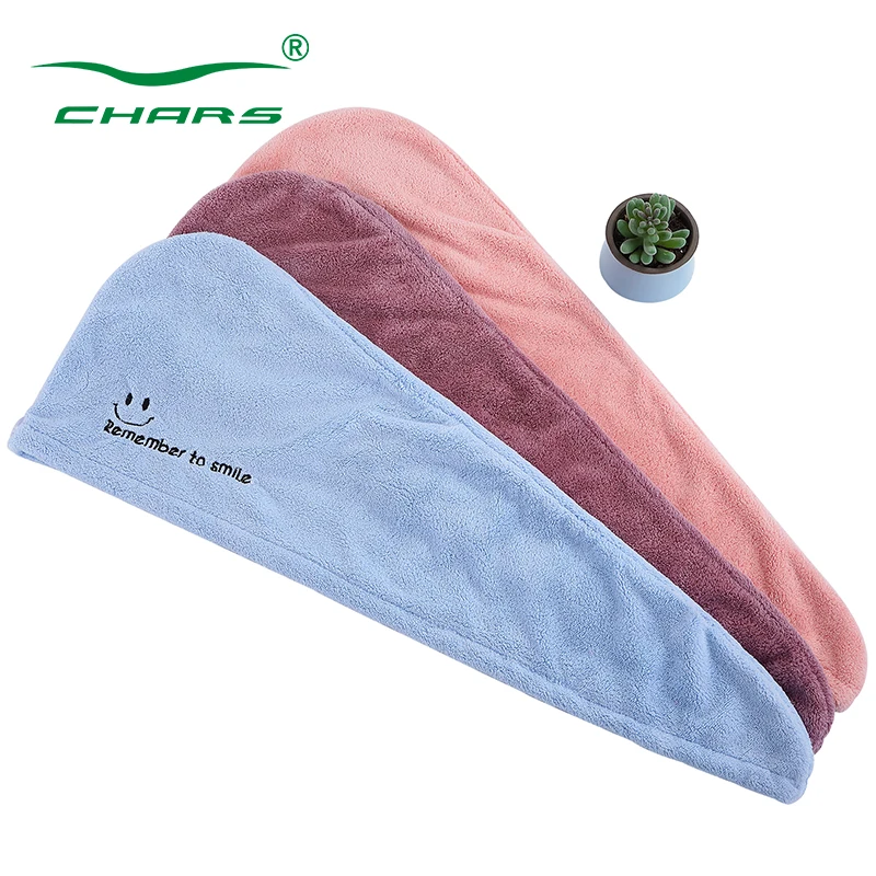 Wholesale Women Magic Microfiber Bath Hair Towel Turban Girls Dry Hat Cap Quick Dry Hair towel