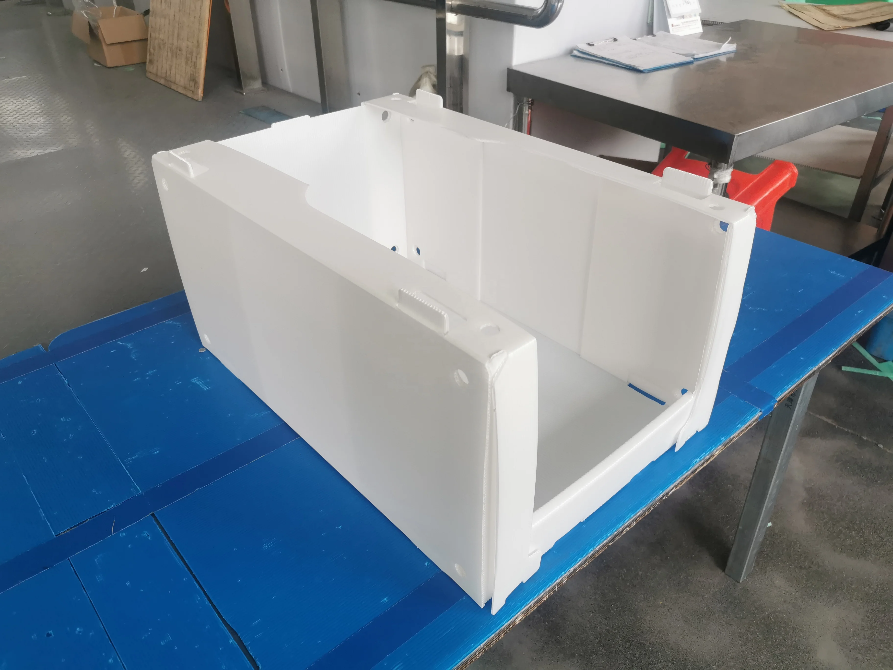 Hot sale foldable correx corflute coroplast PP corrugated plastic warehouse clothes storage boxes, Stackable Pick bins