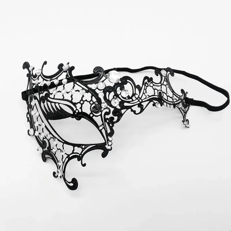 Women Men Masquerade Face Cover Set Sexy Fox Eye Masks Party Fancy Dress Cosplay Costume Metal Venetian Masquerade Masks