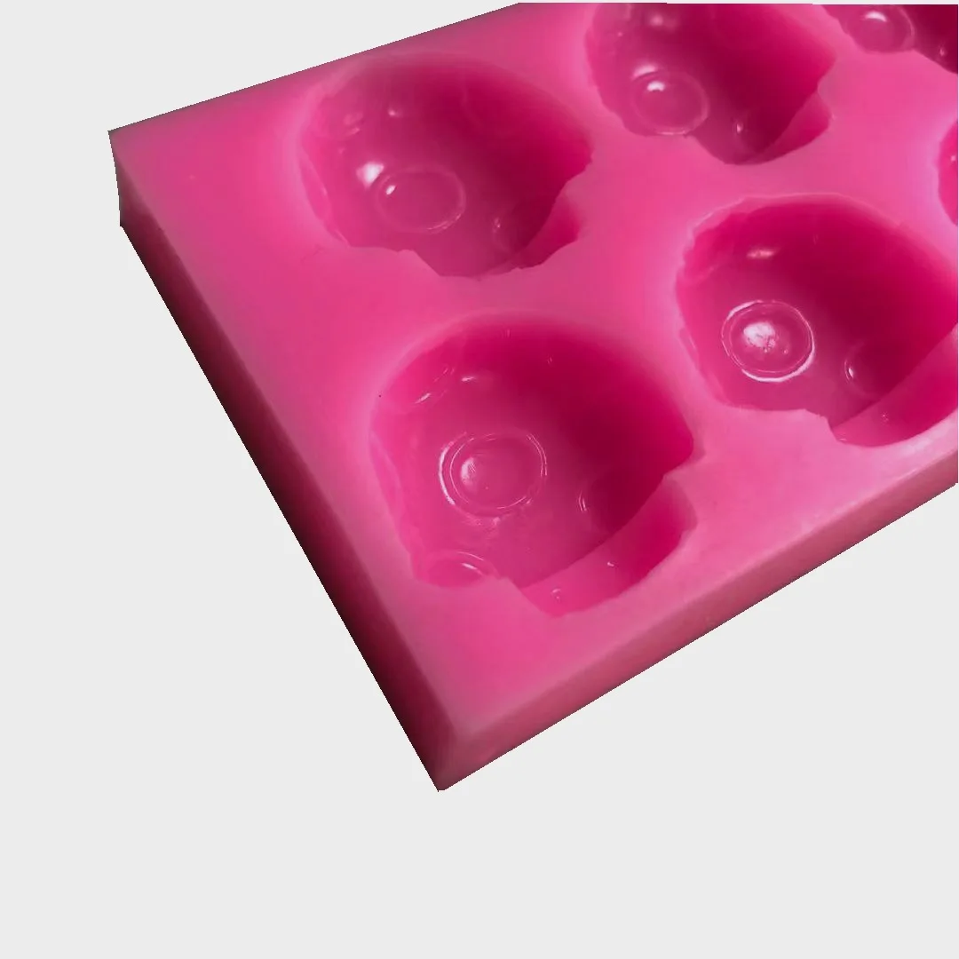 8 Cavities Mushroom Shaped Silicone Fondant Mold Cake Chocolate DIY Baking Candy Mold