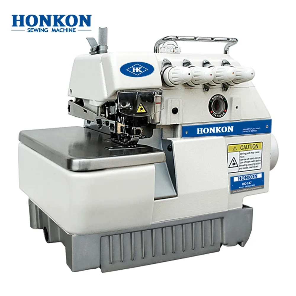 HONKON New Energy Saving HK-747-4D High Speed Direct Drive 4thread Industrial Overlock Sewing Machine for Garment