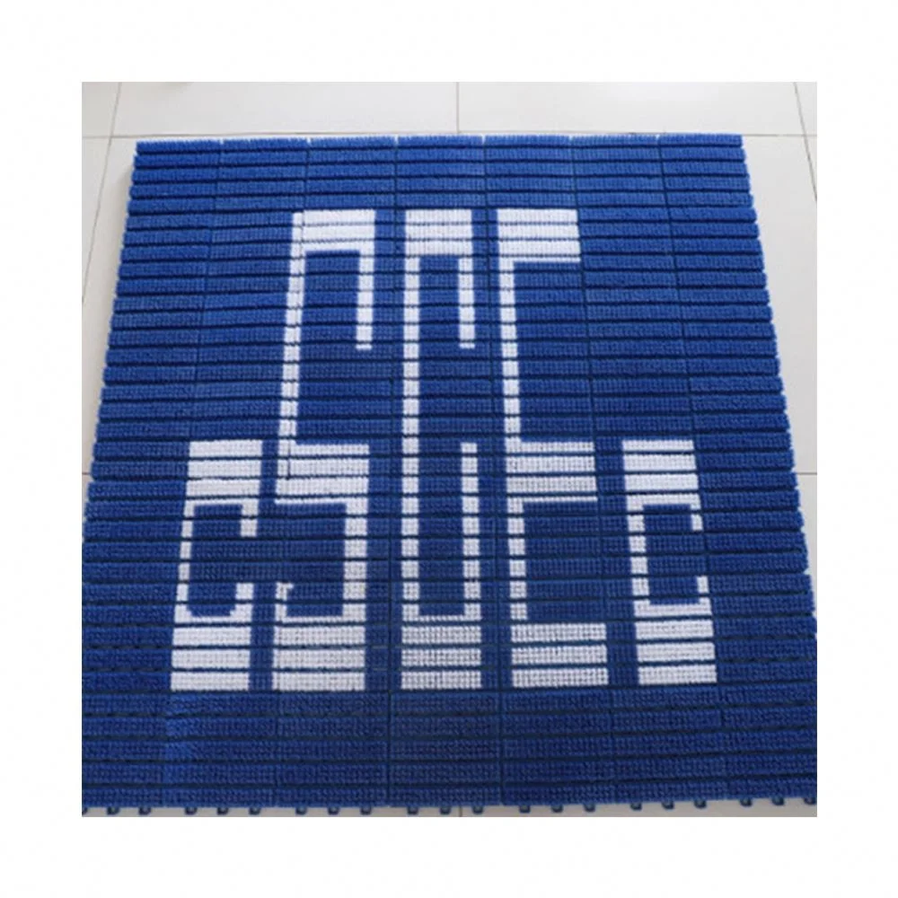 Custom Carpet Logo EVA Modular Entrance Mats Interlocking Plastic Flooring