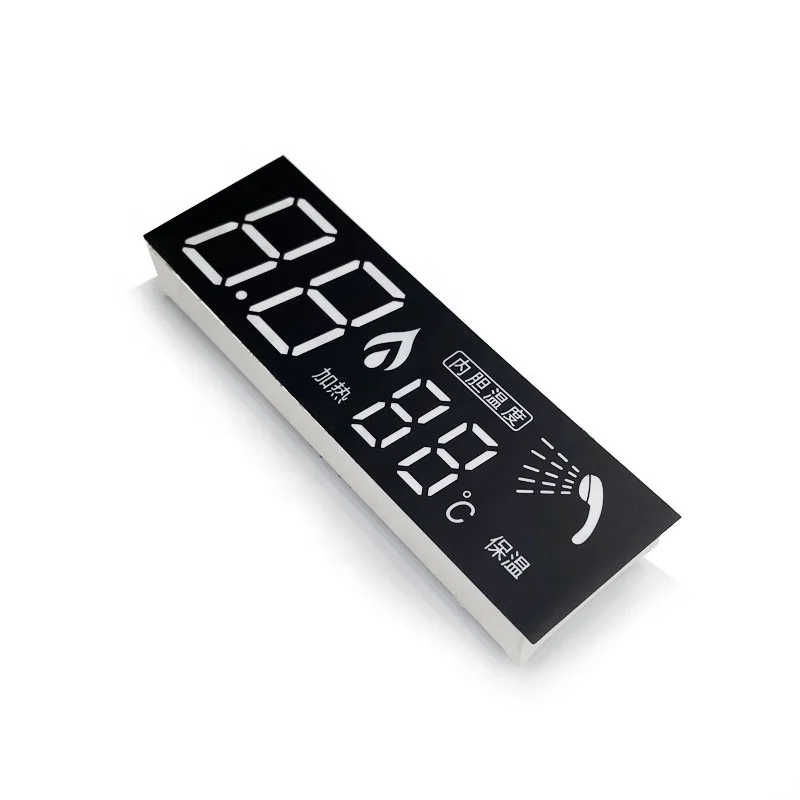 Wholesale oem black color water temperature spare parts screen seven 7 segment module led display
