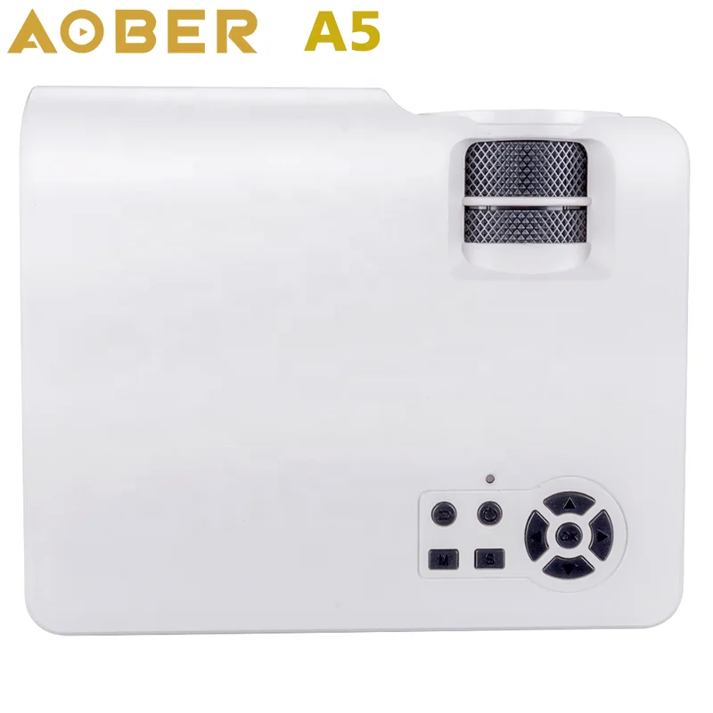 Mini HD LED LCD Projector 720p 3D 4K Video Factory OEM ODM AOBER A10 Android 9.0/11 Smart Wifi USB 200 Ansi Lumen