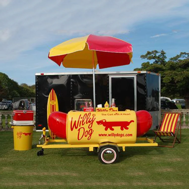 Cheapest Outdoor Street Hot Dog Food Cart  Unique Food Cart for Hot Dog
