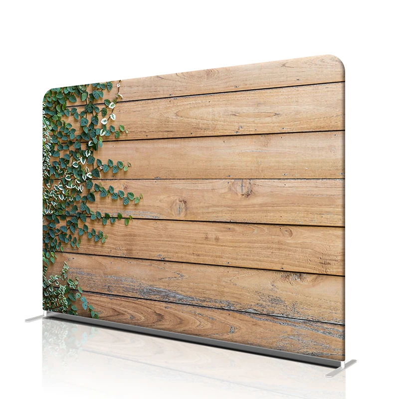 Foldable Adjustable Wood 20Ft 8X10Ft 8X8 Custom Backdrop Wall Stand Tension Pillowcase With Logo