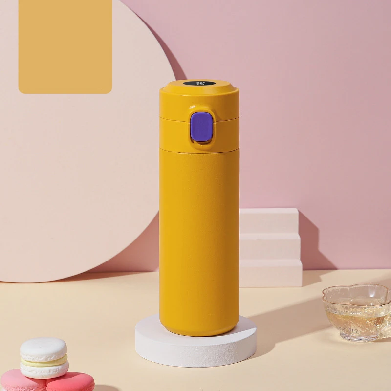 HongTai Drinkware Easy Lock Vacuum Flask with LED Display Digital Water Bottle for Baby Milk Powder