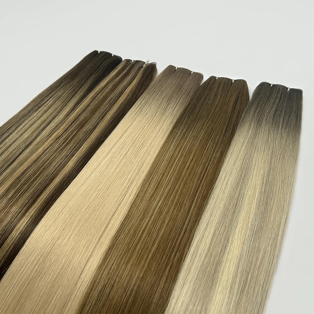 Changshunfa 2022 New Product Factory Price Russian Human Hair Single Weft Genius Weft Human Hair Extensions