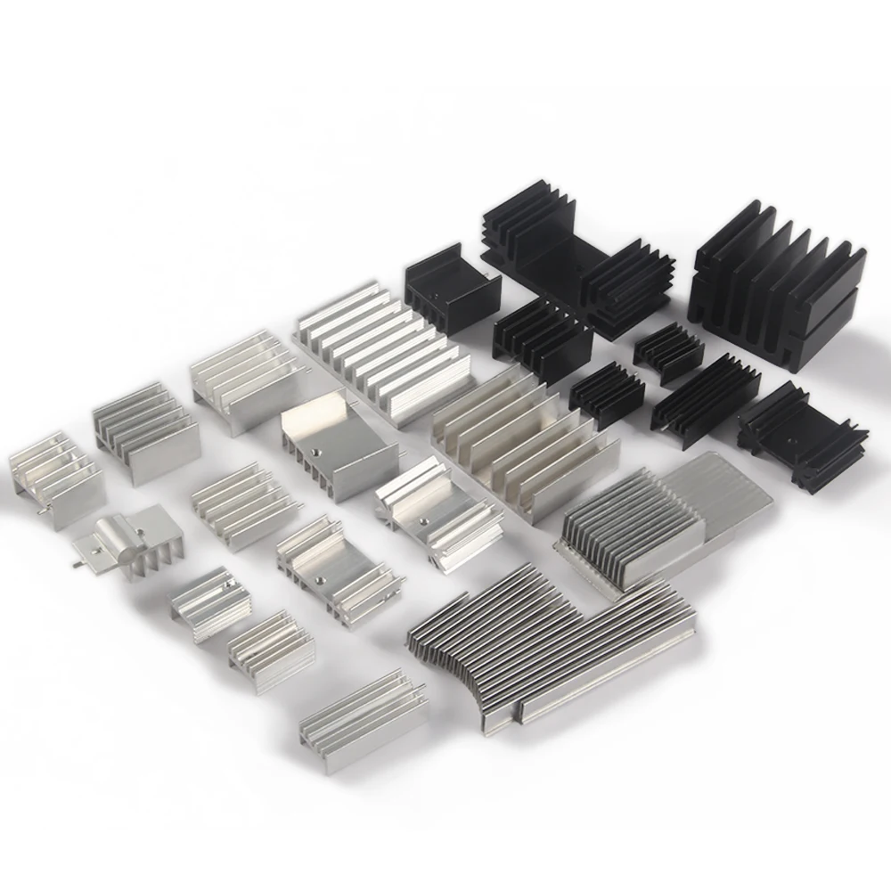 Custom waterproof anodized machine 6063/6061 PCB Electronic box Bonded fin copper Aluminum Heat Sink Radiator