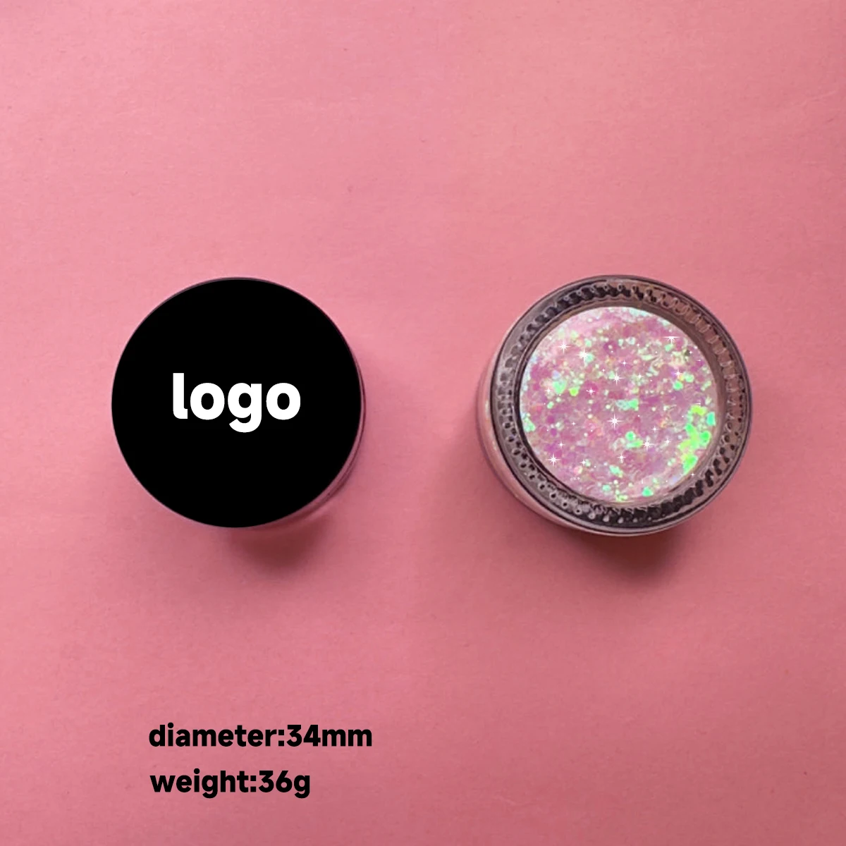 High Pigment Long Lasting Waterproof Glitter Eyeshadow Single Cruelty Free Vegan Private Label Shimmer Eyeshadow