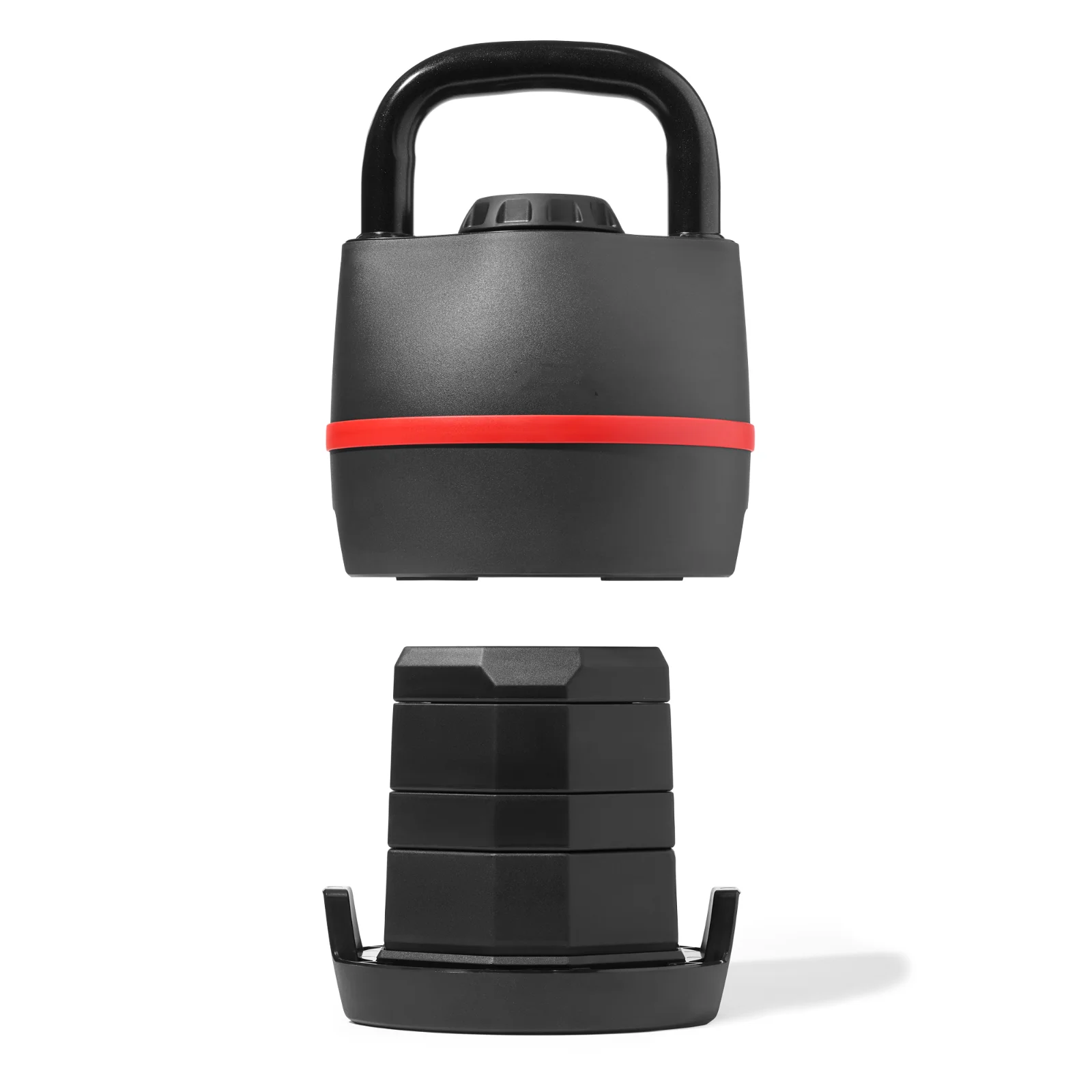 Adjustable Weights Kettlebell Set - Quickly Easy Adjusts 6 Weights(8lb-40lb), Silicone Non-Slip Bottom